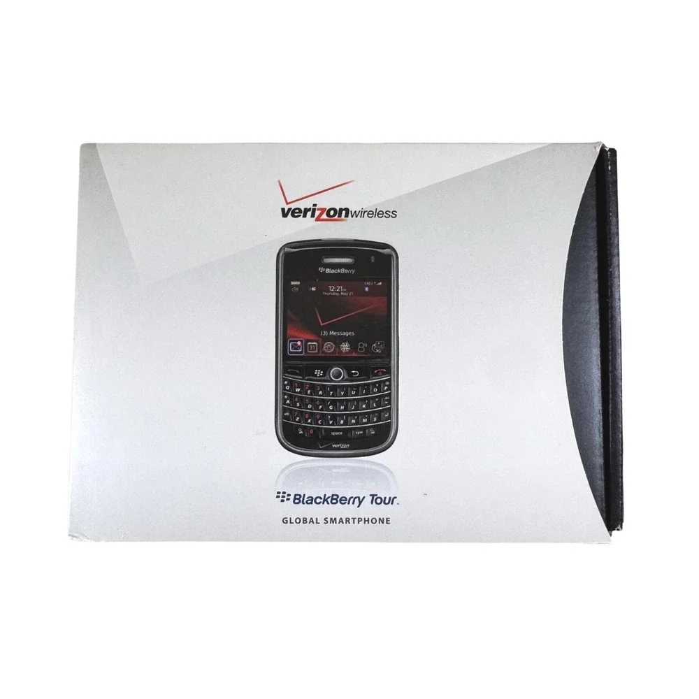 Vintage BlackBerry Tour 9630 Verizon Smartphone Bundle Box Accessories